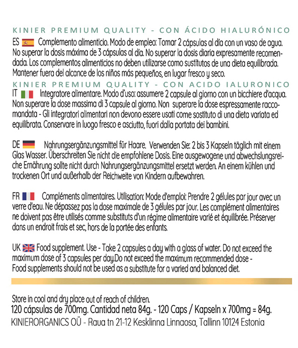 collagene vegetale kinier