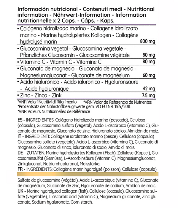 collagene ialuronico glucosamina vitamina c