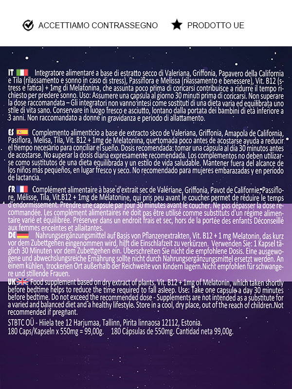ingredienti naturali per dormire