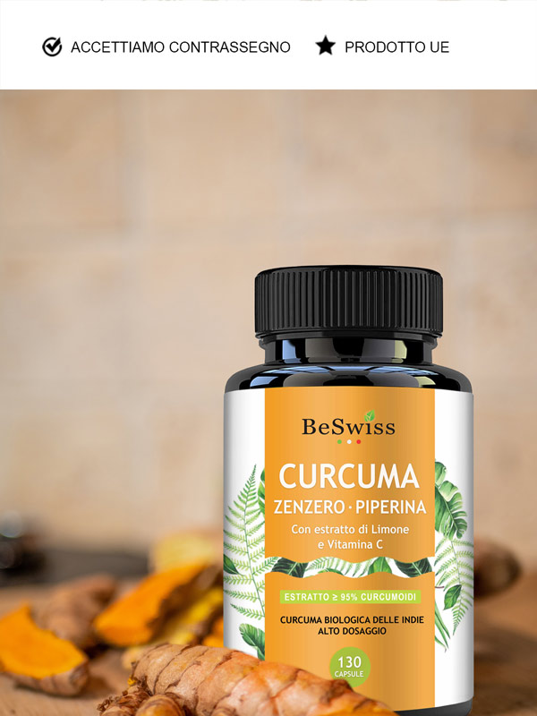 Curcuma pura benefici integratori made in italy